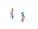 Orecchini “ear-climber” con cristalli Swarovski colorati