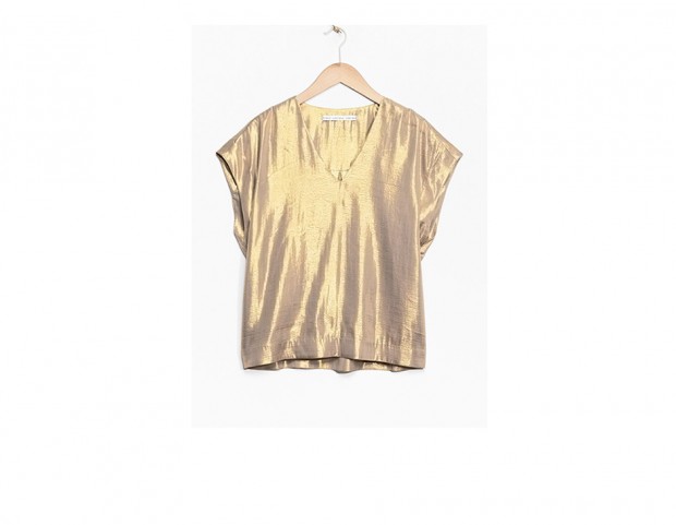 Blusa metallizzata