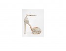 Sandali glitter con plateau