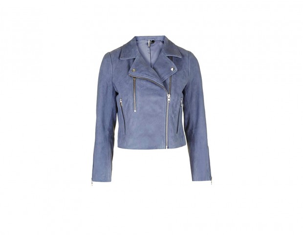 Biker jacket in suede