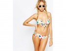 Bikini con cuori stampati