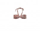 Reggiseno floreale con drappeggio