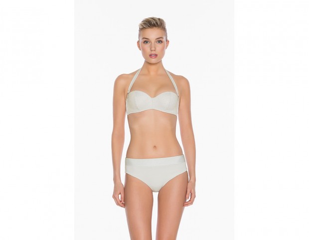 Bikini con inserto in lurex