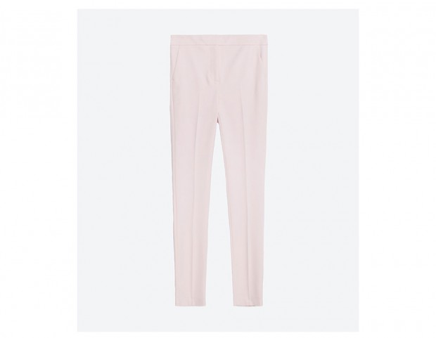 Pantaloni skinny rosa pastello