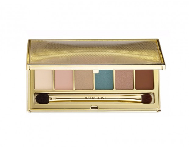Palette d ombretti neutri con un tocco di verde per le serate speciali