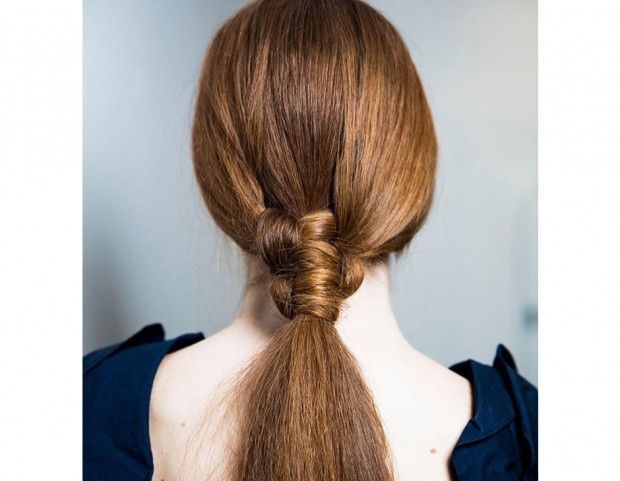Ponytail con intreccio