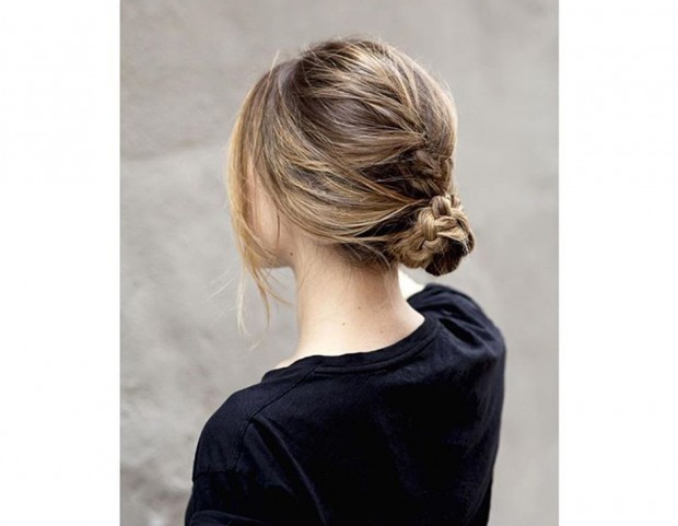 Semplice, ma super chic chignon basso