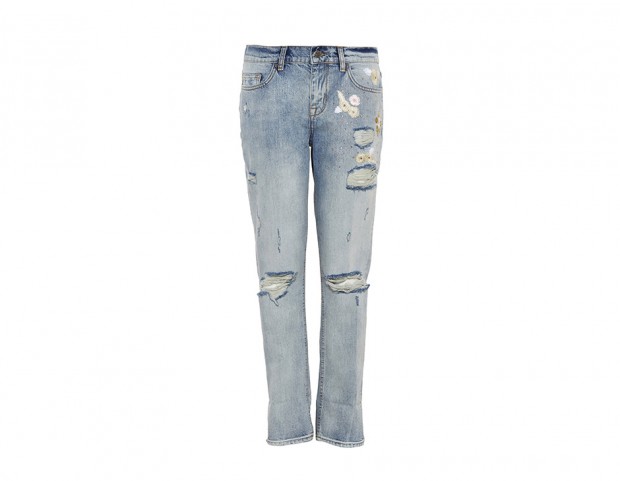 Jeans con risvolto
