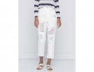 Jeans bianchi alla caviglia