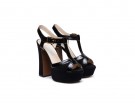 Sandalo t-bar in suede
