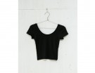 Maglia cropped a maniche corte