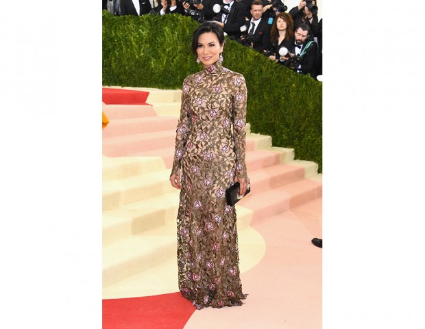 Wendi Deng Murdoch in Valentino