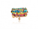 Set di braccialetti colorati con pietre