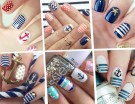 Unghie: le nail art alla marinara più belle del momento