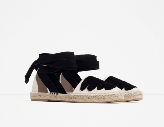 Espadrillas con lacci da legare alla caviglia