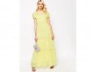 Longdress in chiffon e pizzo