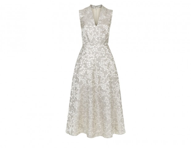 Abito midi jacquard
