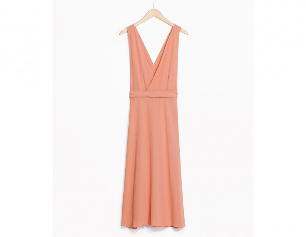 Midi dress color corallo