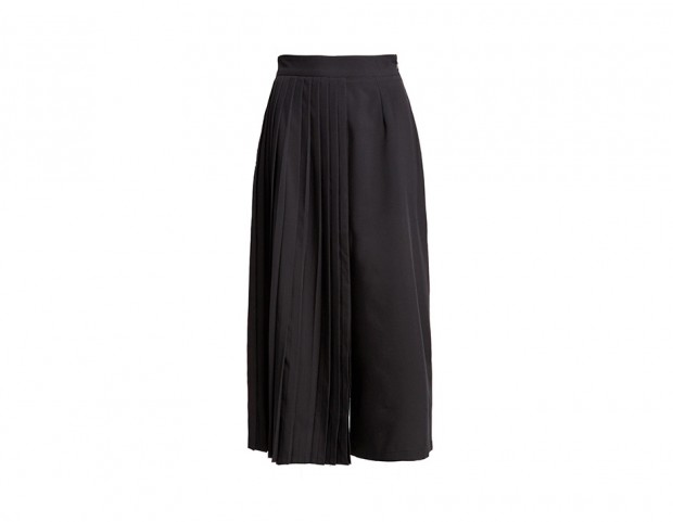 Culottes con inserto plissé