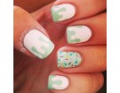 Accent manicure con zuccherini