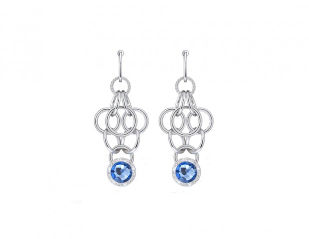 Orecchini rodiati in argento