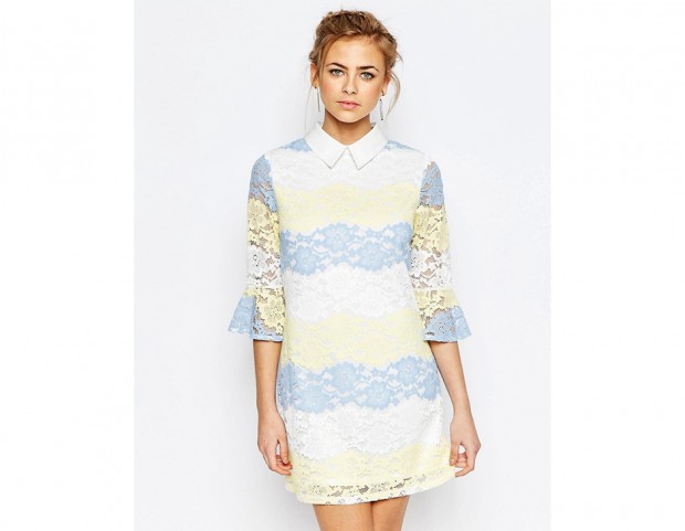 Minidress con colletto bon ton