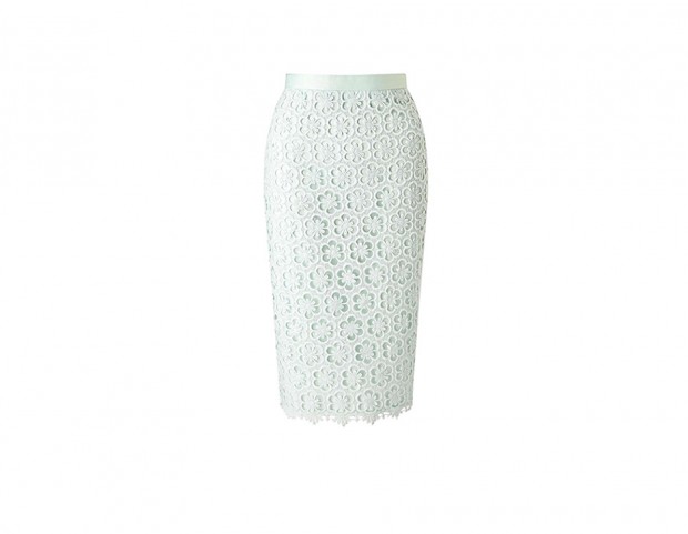 Pencil skirt verde menta