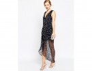 Longdress a rete con strass