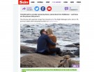 Dal sito del tabloid The Sun con il bacio appassionato tra Taylor Swift e Tom Hiddleston