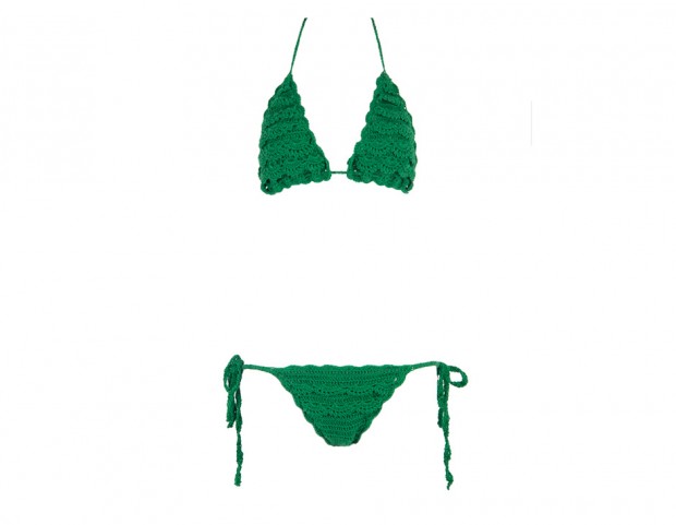 Bikini verde all’uncinetto