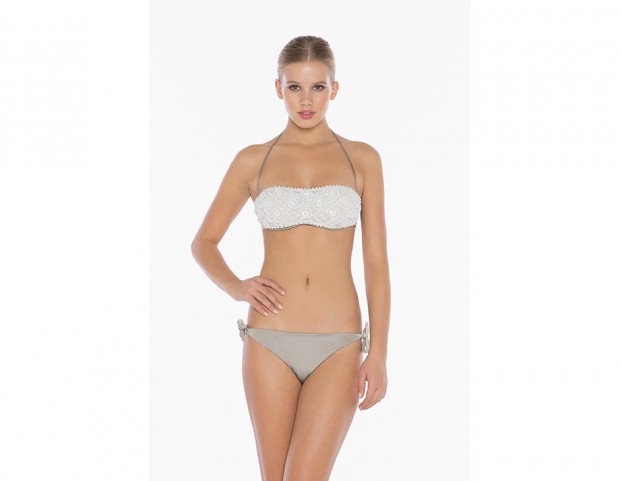 Bikini con fascia macramè