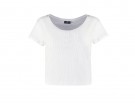 T-shirt corta a costine
