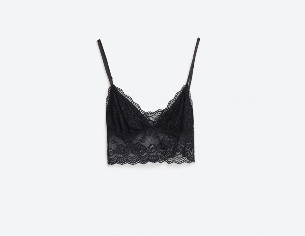 Top corto in pizzo