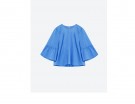 Blusa con volant sulle maniche