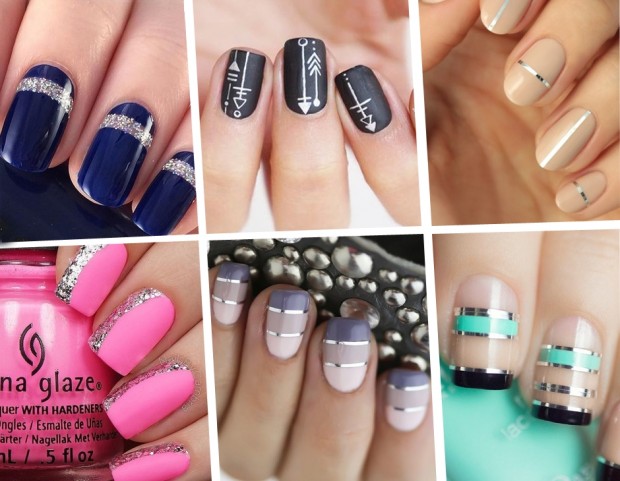 Unghie: le nail art con dettagli argento più belle del momento