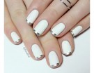 Lunetta argento su smalto bianco gesso