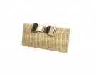 Clutch con chiusura decorativa in metallo