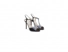 Sandali T-bar con stella di strass