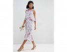 Vestito a fiori con balza