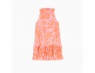 Minidress in chiffon a fantasia