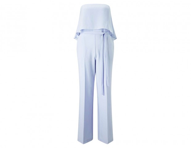Jumpsuit celeste a fascia