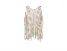 Caftano in maglia multi-righe