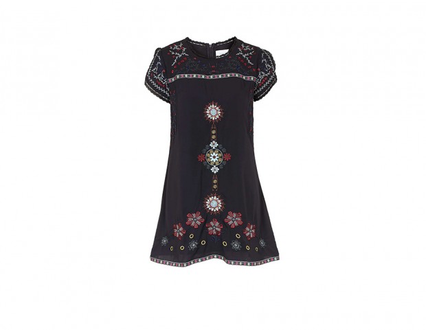 Minidress con disegni floreali