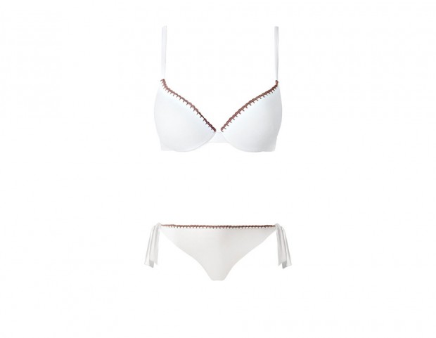 Bikini con bordi ricamati