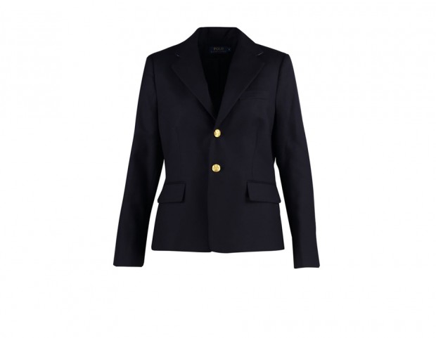 Blazer con bottoni dorati