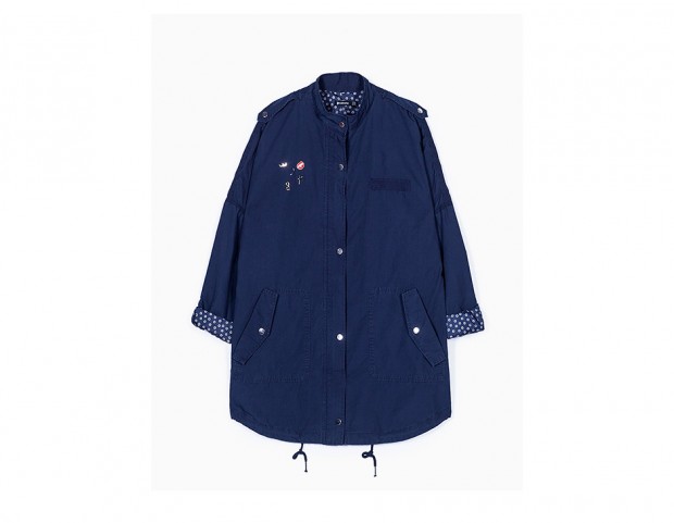 Parka blu navy