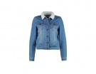 Giacca di jeans con interno in shearling