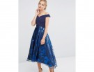 Midi dress con gonna a fiori