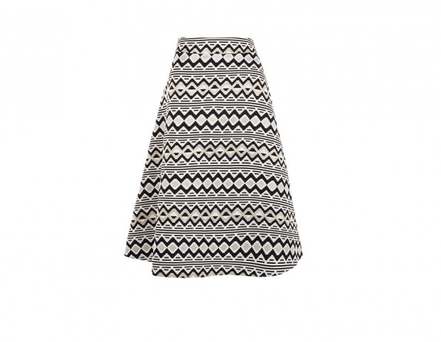 Gonna midi jacquard