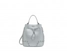 Secchiello in pelle color argento